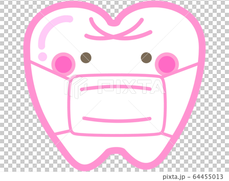 Pink tooth mask - Stock Illustration [64455013] - PIXTA