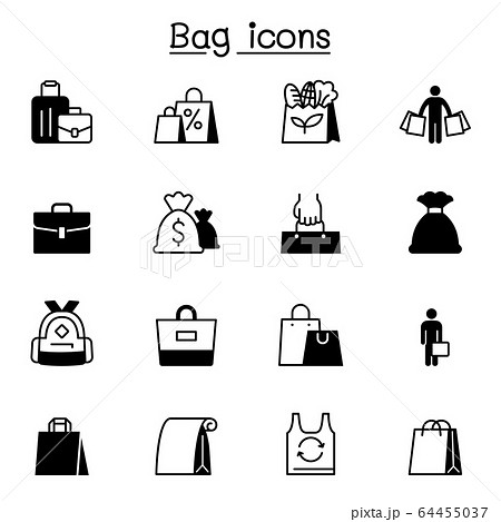 Bag icons set vector illustration graphic design Bag icons set vector illustration graphic design 64455037