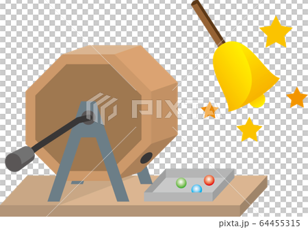 クジ引き（ガラガラ）のイメージイラスト 64455315
