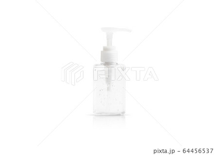 Bottle of antiseptic hand sanitizer or alcohol gel isolated on white background Bottle of antiseptic hand sanitizer or alcohol gel isolated on white background 64456537