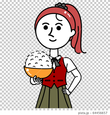 Girl with rice 64456657