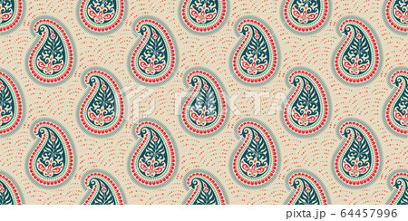 Rectangular seamless Boho Print vector design for 64457996