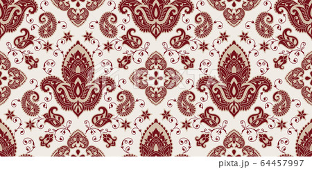 Rectangular seamless Boho Print vector design for 64457997