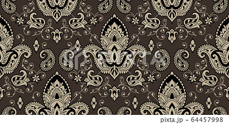 Rectangular seamless Boho Print vector design for 64457998