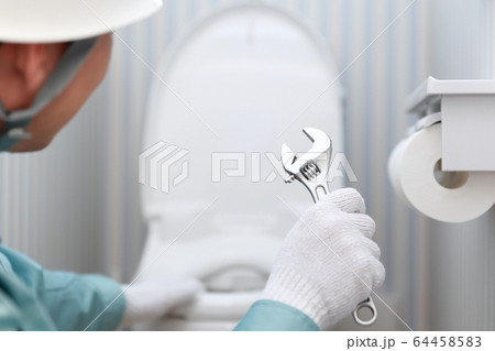 作業員 (業者 メンテナンス 修理 建築 建設 ビジネス コピースペース 現場監督 工務店 軍手) 64458583