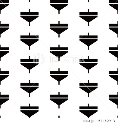 日本の伝統模様パターン　独楽 64460913