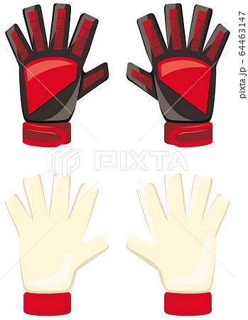 キーパーグローブのイラスト素材