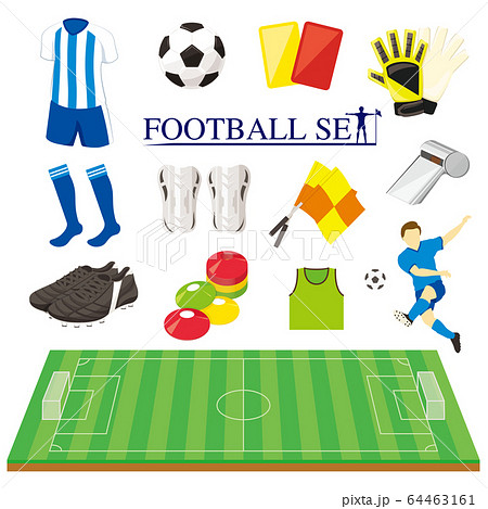 サッカーイラストレーションセット 64463161