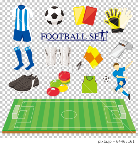 サッカーイラストレーションセット 64463161