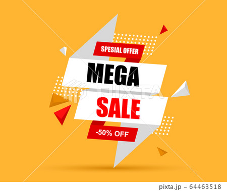 Mega sale banner 64463518