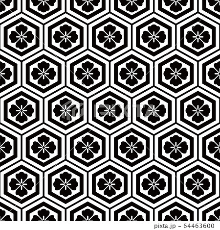 日本の伝統模様 64463600