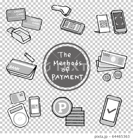 Type of payment monochrome 64465363