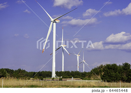 風力発電 風車 鳥取県東伯郡北栄町 風力発電 風車 鳥取県東伯郡北栄町 64465448
