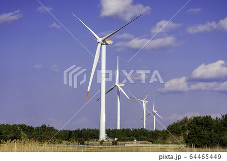 風力発電 風車 鳥取県東伯郡北栄町 風力発電 風車 鳥取県東伯郡北栄町 64465449