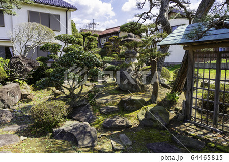 豊田邸跡 庭園 鳥取県東伯郡北栄町 豊田邸跡 庭園 鳥取県東伯郡北栄町 64465815