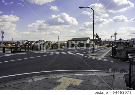 由良の街並み コナン大橋 鳥取県東伯郡北栄町 由良の街並み コナン大橋 鳥取県東伯郡北栄町 64465972