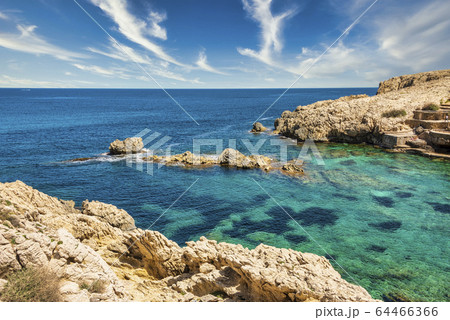 Beautiful view of the Mediterranean Sea with the 64466366