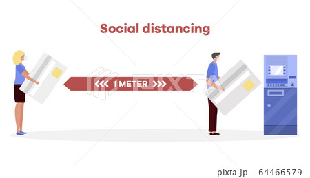 Social distancing People stay Coronavirus COVID-19 Social distancing People stay Coronavirus COVID-19 64466579