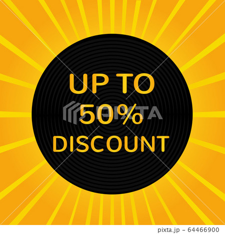 Sale banner template design. Big sale special offer. end of season special offer banner. vector illustration. up to 50 percent discount. 64466900