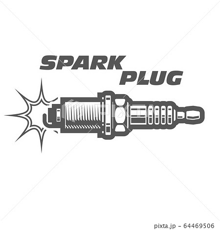 Spark Plug Monochrome Icon Motor Ignitionのイラスト素材