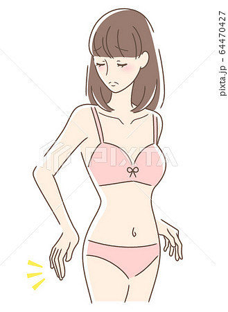 お尻が気になる女性 64470427
