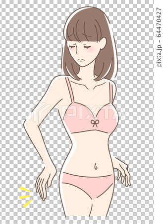 お尻が気になる女性 64470427