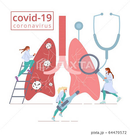 Covid19 virus lung health attack medicine fight Covid19 virus lung health attack medicine fight 64470572