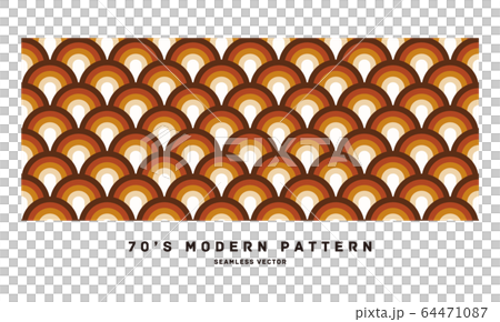 70年代 レトロモダンなシームレスパターン ベクターイラスト素材 壁紙 70年代 レトロモダンなシームレスパターン ベクターイラスト素材 壁紙 64471087