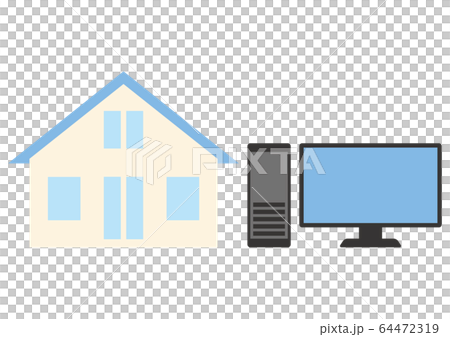 Illustration of remote work Illustration of remote work 64472319