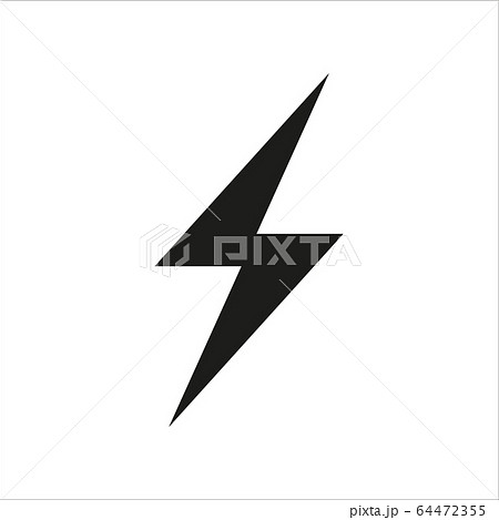 Flash icon symbol simple design on white Flash icon symbol simple design on white 64472355