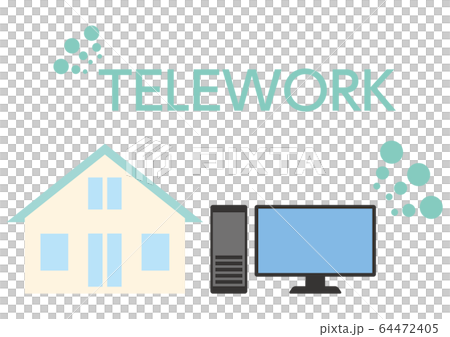 Illustration of telework Illustration of telework 64472405