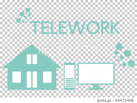 Illustration of telework - Stock Illustration [64472406] - PIXTA