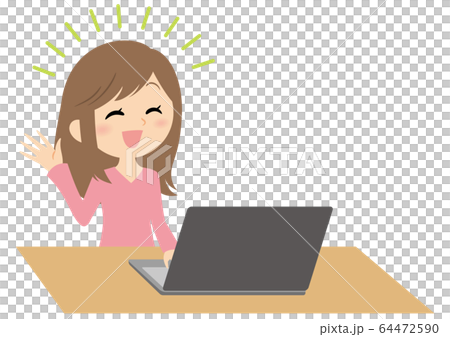 A laptop for remote work women 64472590