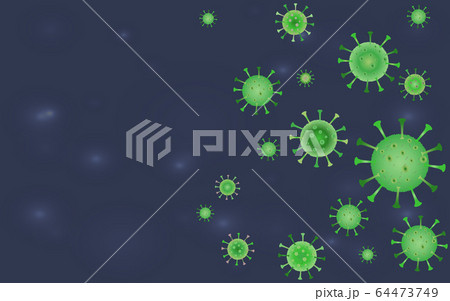 Coronavirus realistic green covid-19 molecules Coronavirus realistic green covid-19 molecules 64473749