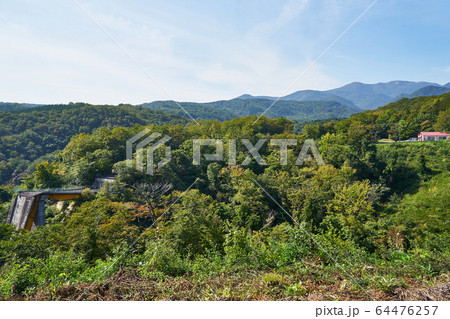 岩手県一関市 国道342号 新祭畤大橋の廃墟 岩手県一関市 国道342号 新祭畤大橋の廃墟 64476257