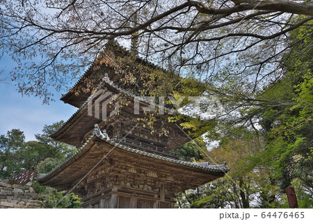 【摠見寺本堂跡 (三重塔)】 滋賀県近江八幡市安土町下豊浦 64476465