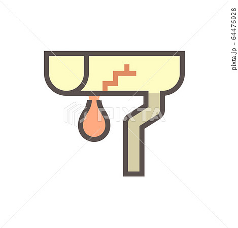 gutter damage icon 64476928