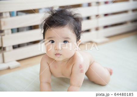 裸の赤ちゃん 64480185