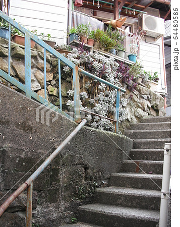 下蒲刈島の階段路地 2 64480586