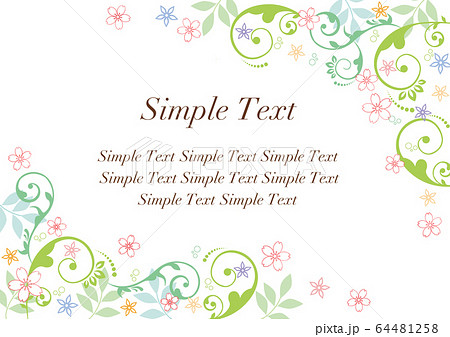 蔓草と花_フレーム 64481258