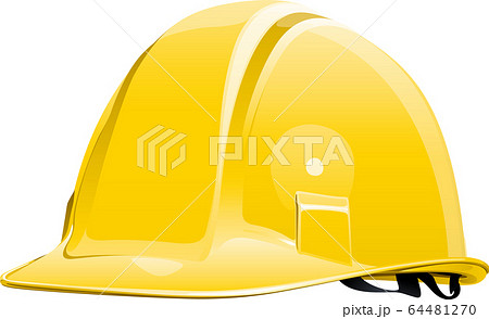 作業用ヘルメット 安全 防災のイラスト素材