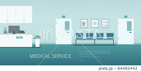 Medical banner with medical service concept 64483442