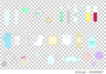 医療機器のイラストセット 医療機器のイラストセット 64486067
