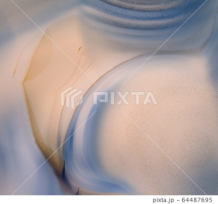 Close Up Of The Pattern In An Agate Stone 64487695