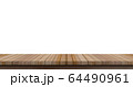 Wood table on top background. Brown wood plank. 64490961