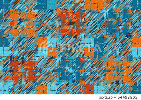 Modern glitch background. Color geometric abstract 64493805