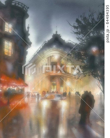 パリの夜 64494395