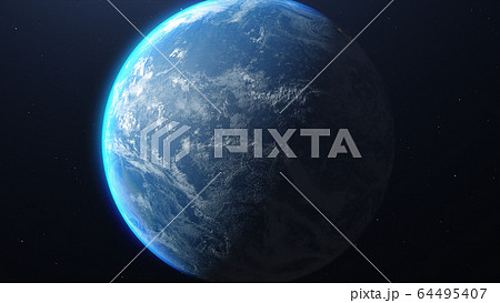Earth and galaxy. Elements of this image furnished by NASA 64495407