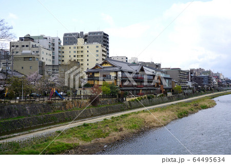 京都　五条大橋からの眺め　鶴清 64495634