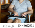 Hands on the keyboard. Communication, people and freelance work concept 64496251